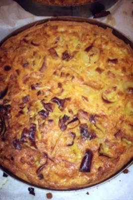 קיש בטטה וכרישה ענק